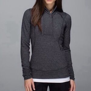 Lululemon Think Fast Pullover Herringbone Size 12